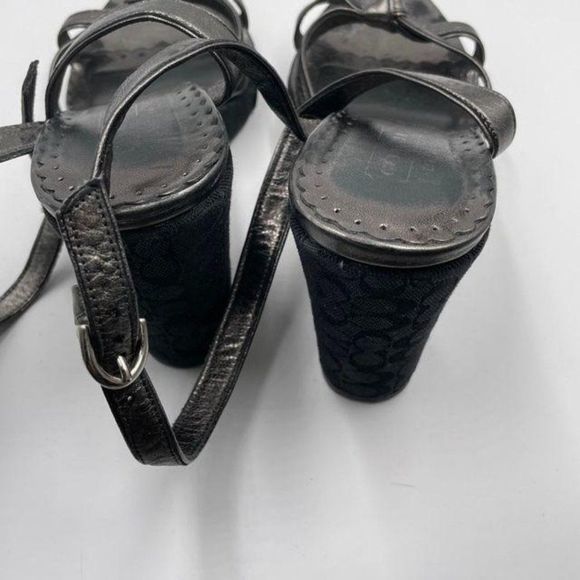Coach Signature C Wedge Sandals - Picture 4 of 4